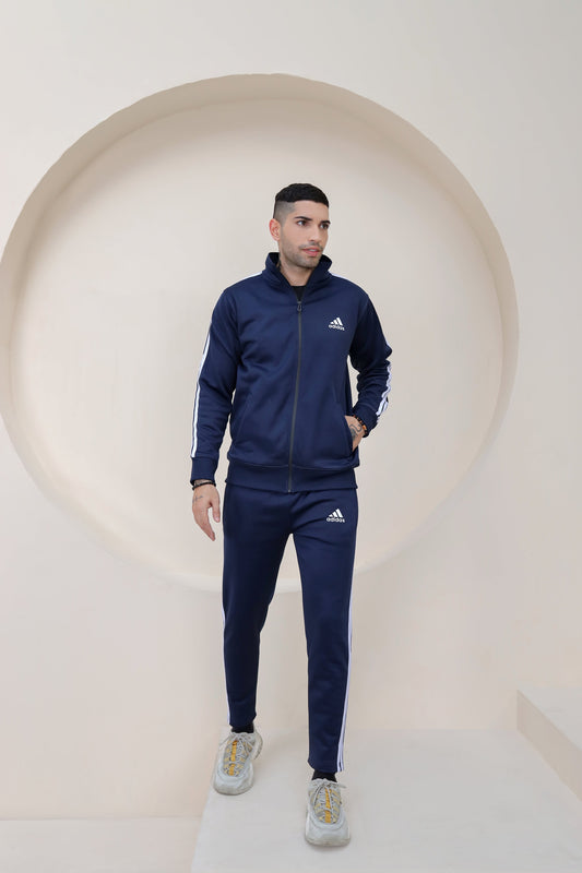 Blue 3-Stripe Tricot Winter Tracksuit Unisex