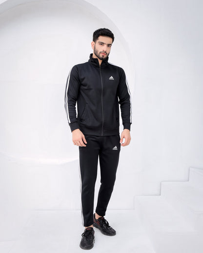 Grey 3-Stripe Tricot Winter Tracksuit Unisex