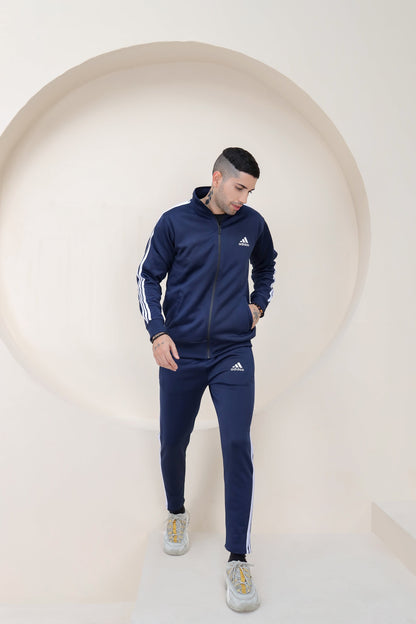 Grey 3-Stripe Tricot Winter Tracksuit Unisex